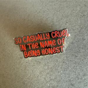 All Too Well Casually Cruel Taylor Swift Enamel Lapel Pin